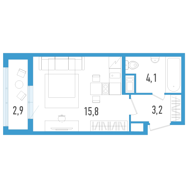 Планировка квартиры №112813 Планировка квартиры №112813