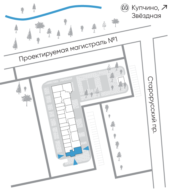 Расположение дома