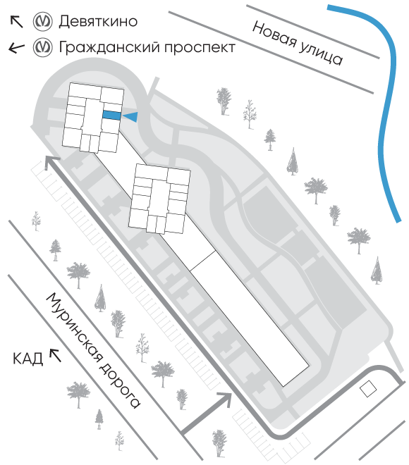 Расположение дома