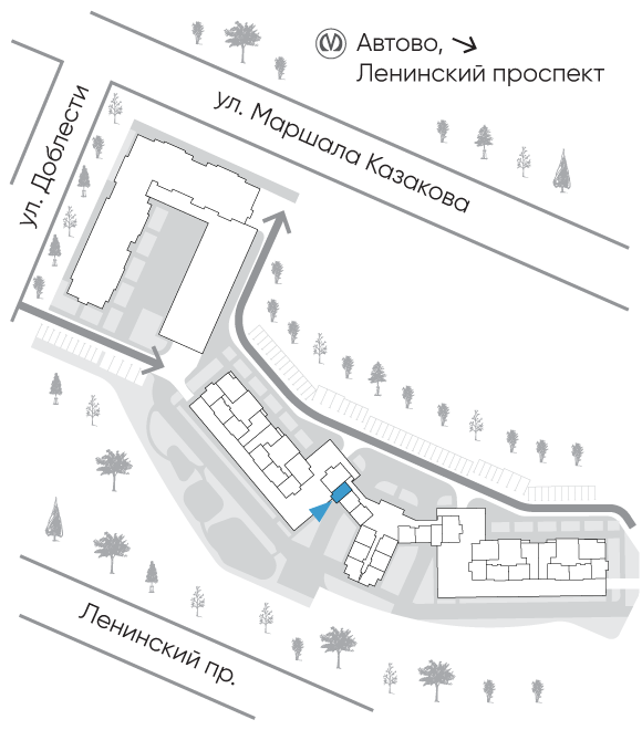 Расположение дома