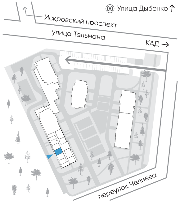 Расположение дома