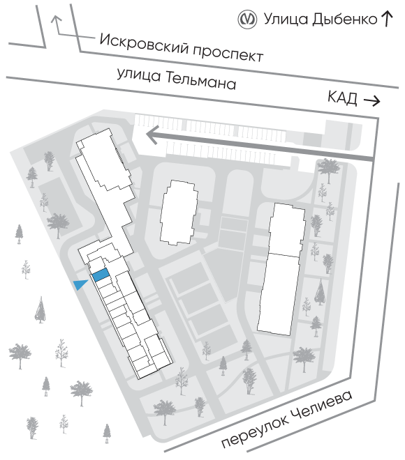 Расположение дома