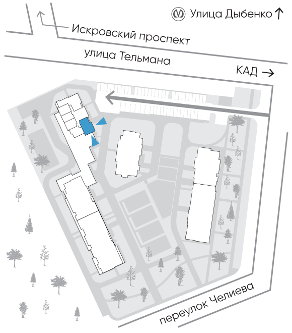 Расположение дома