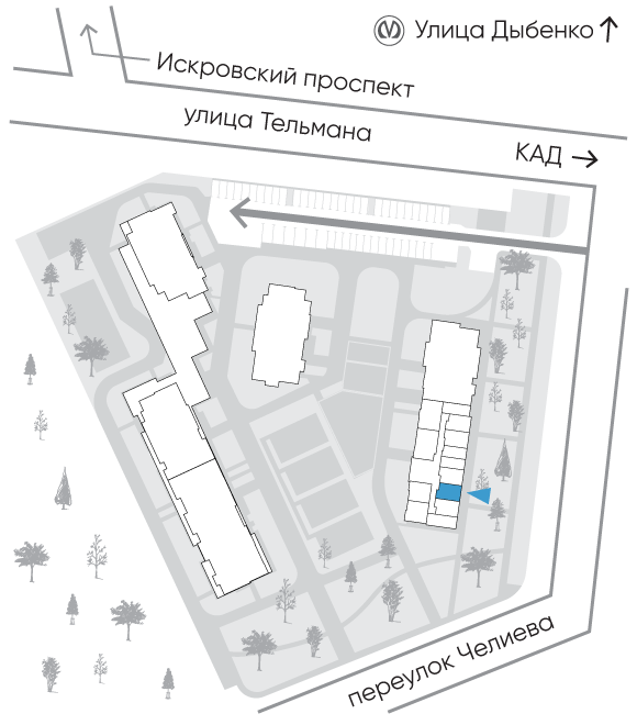 Расположение дома