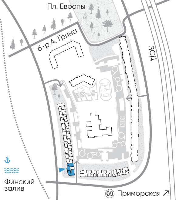 Расположение дома