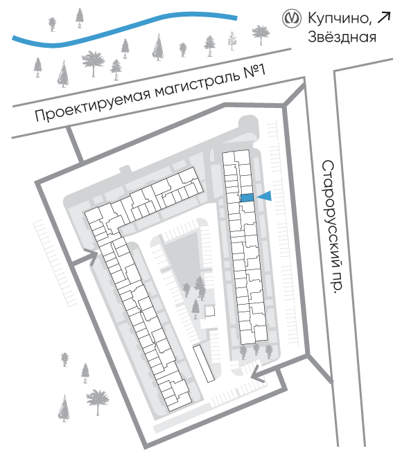 Расположение дома