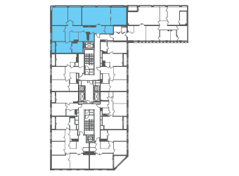 Квартира №100037 на этаже