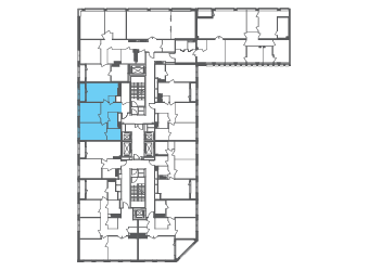Квартира №100043 на этаже