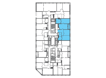 Квартира №100186 на этаже