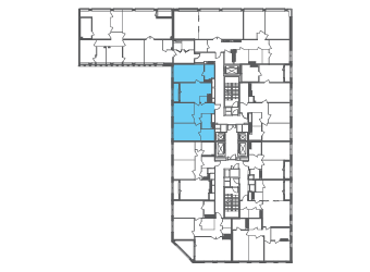 Квартира №100209 на этаже