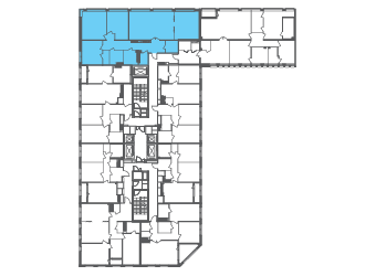 Квартира №100360 на этаже