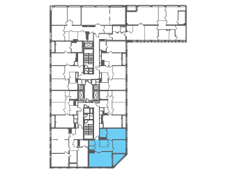 Квартира №100372 на этаже