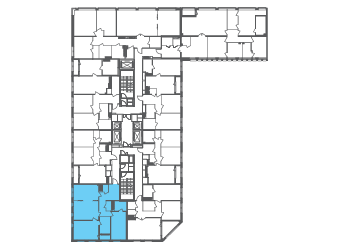 Квартира №100373 на этаже