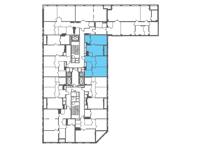 Квартира №100378 на этаже