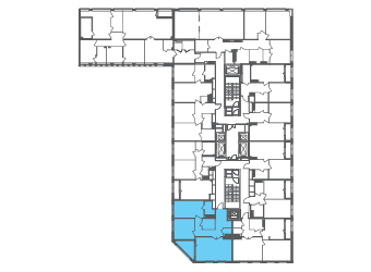 Квартира №100564 на этаже