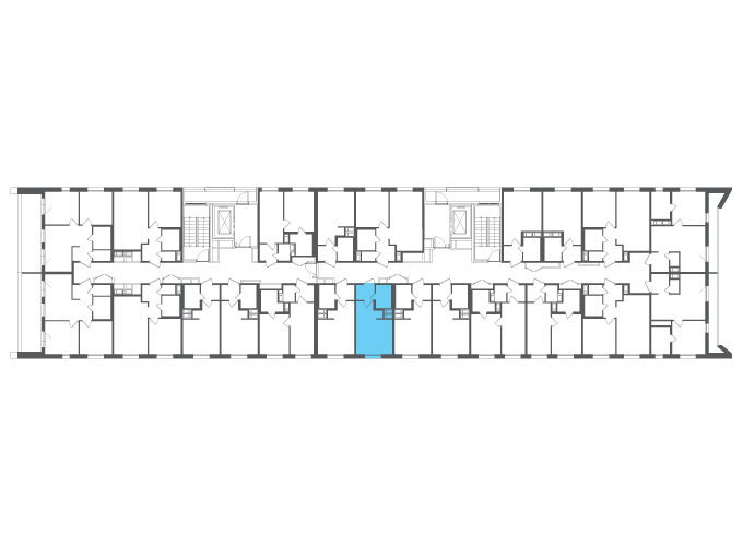 Квартира №105019 на этаже