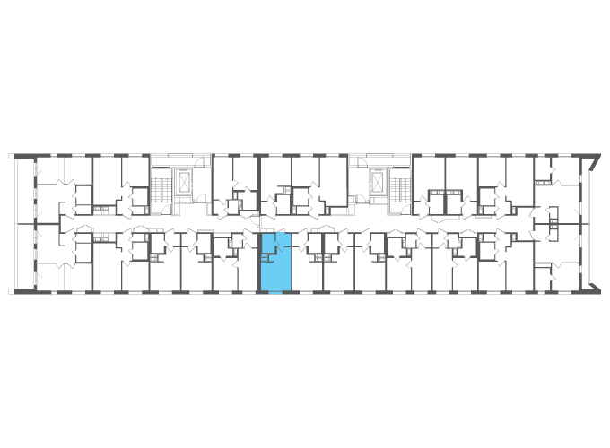 Квартира №105020 на этаже