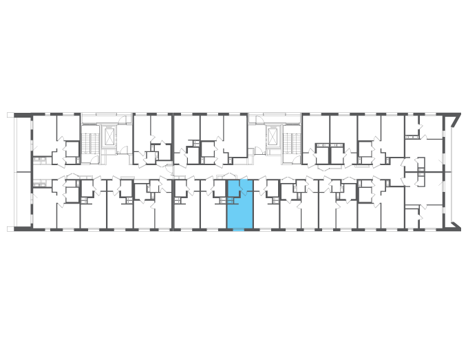 Квартира №104933 на этаже