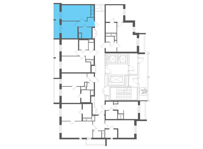 Квартира №102362 на этаже