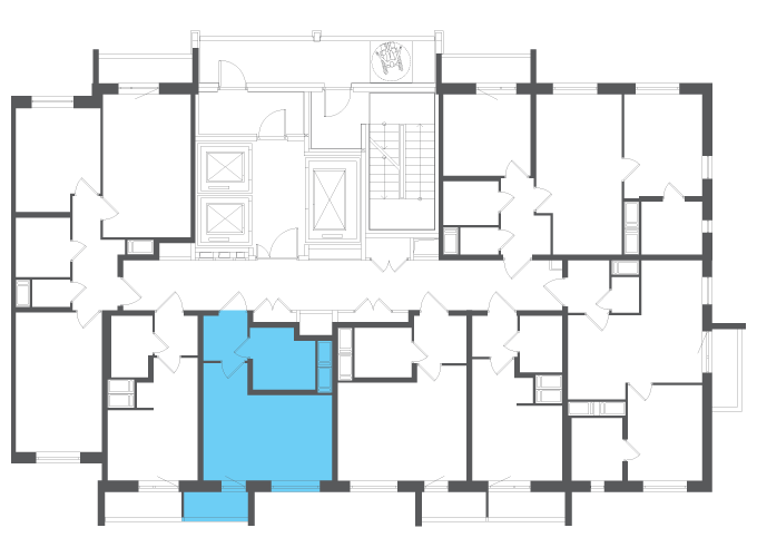 Квартира №102767 на этаже