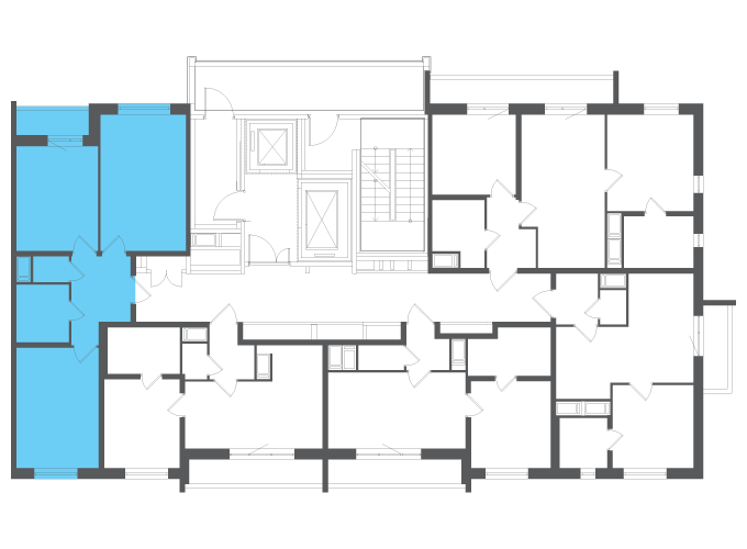 Квартира №102947 на этаже