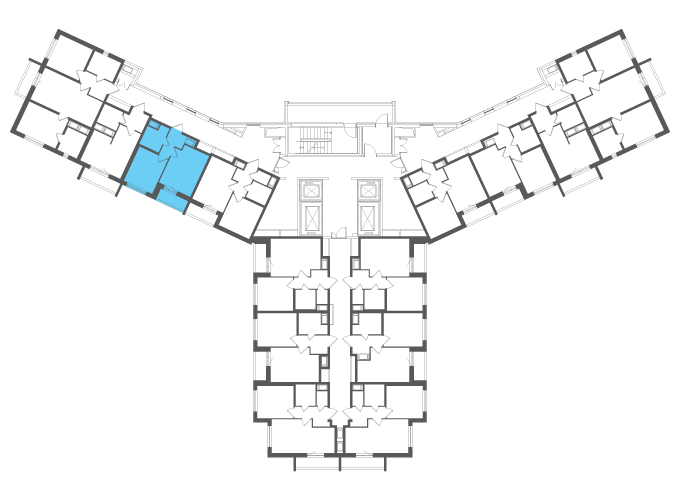 Квартира №103113 на этаже