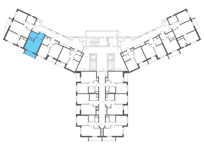 Квартира №103114 на этаже