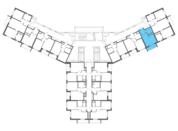 Квартира №103101 на этаже