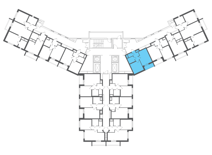 Квартира №103088 на этаже