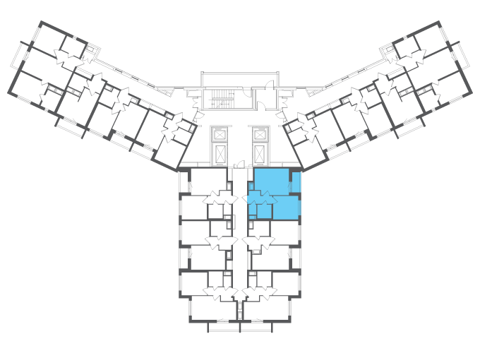 Квартира №103106 на этаже