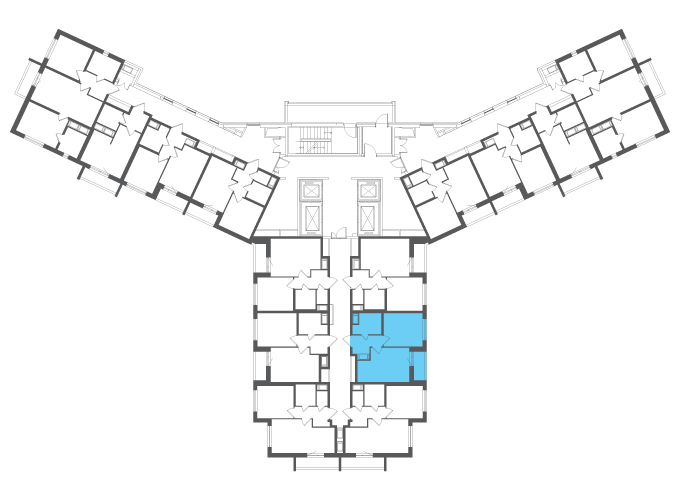 Квартира №103029 на этаже