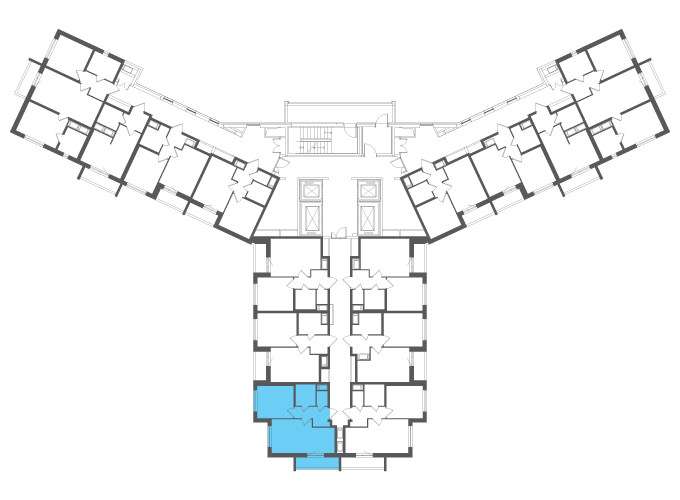 Квартира №103109 на этаже