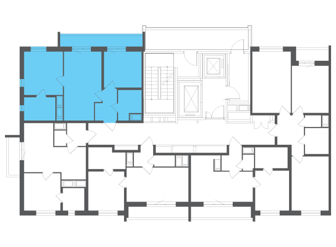 Квартира №103286 на этаже