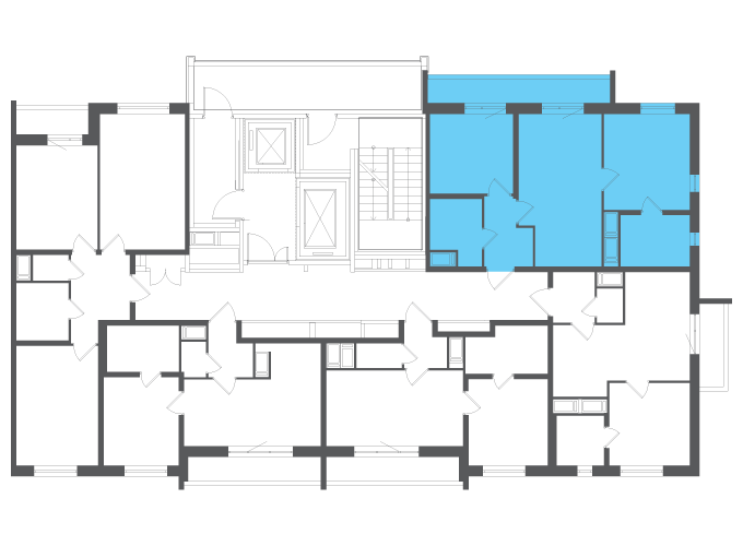 Квартира №103432 на этаже