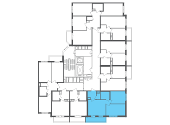 Квартира №103884 на этаже