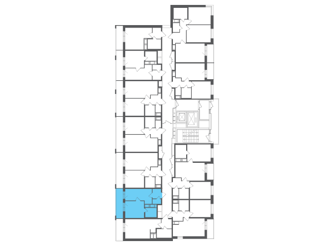 Квартира №106038 на этаже