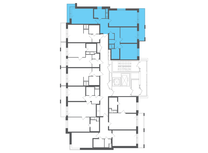 Квартира №106447 на этаже