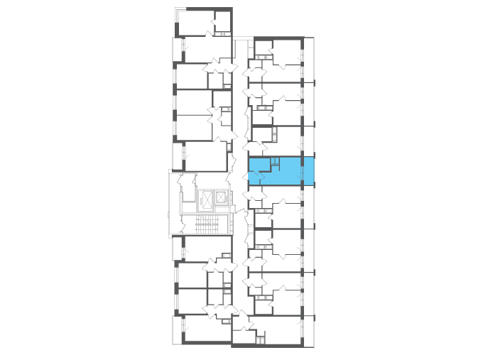 Квартира №106625 на этаже