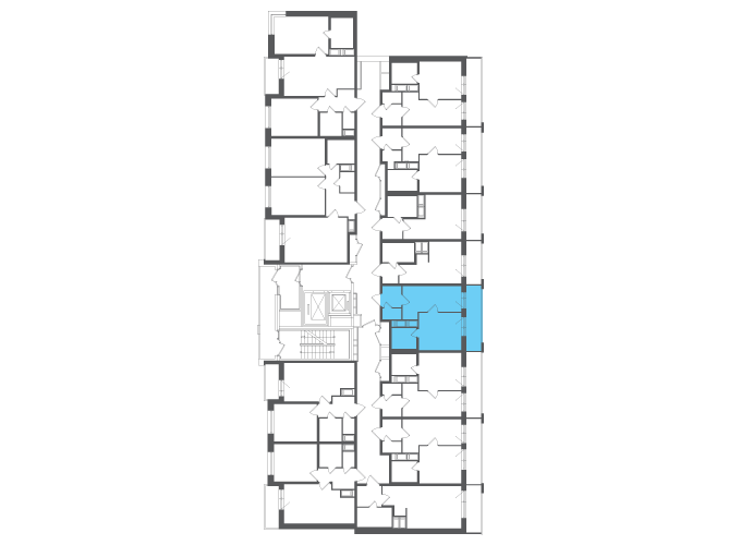 Квартира №106626 на этаже