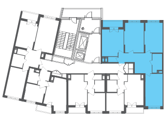 Квартира №106901 на этаже