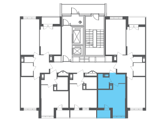 Квартира №106957 на этаже