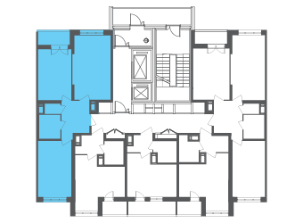 Квартира №107111 на этаже