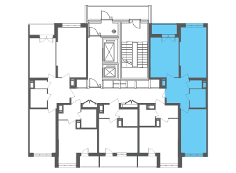 Квартира №107062 на этаже