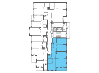Квартира №107208 на этаже