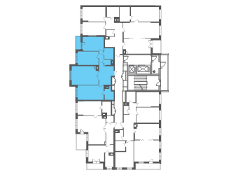 Квартира №107215 на этаже