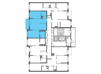 Квартира №107253 на этаже