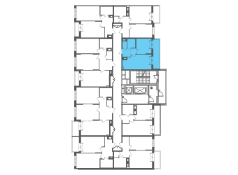 Квартира №107315 на этаже