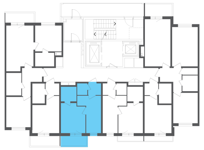 Квартира №108778 на этаже