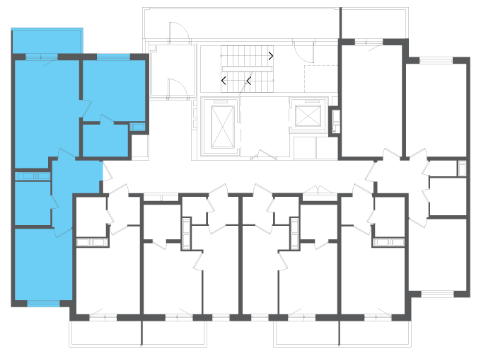 Квартира №108761 на этаже