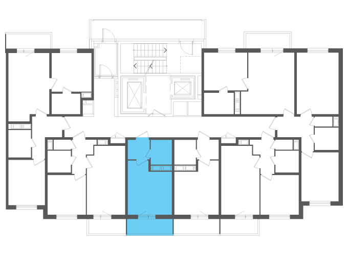 Квартира №108245 на этаже